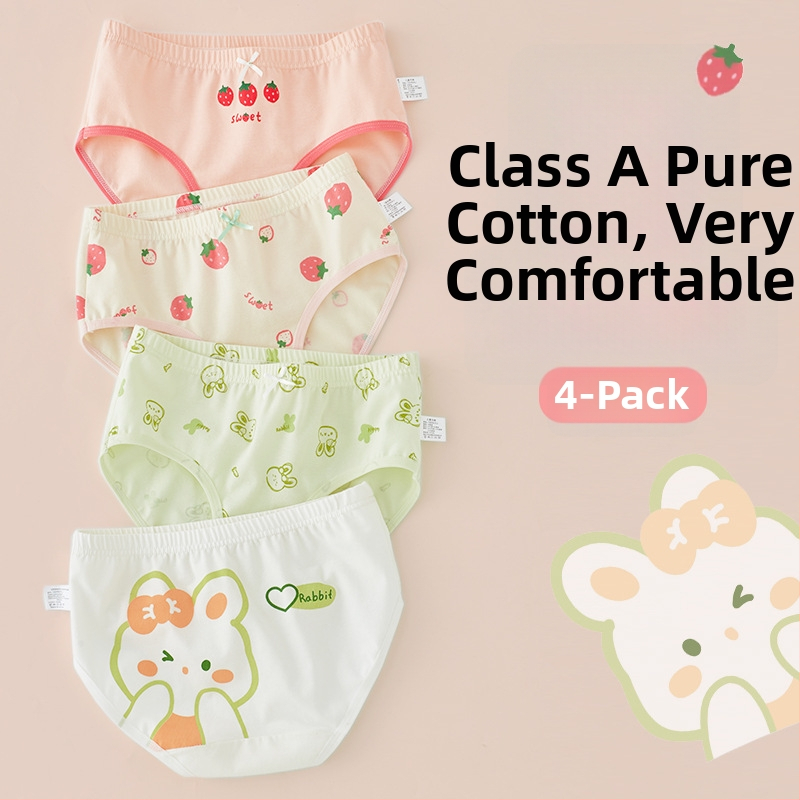 Dječje gaćice od pamuka Class A, za djecu 3–8 godina, srednji pojas, 95% pamuka