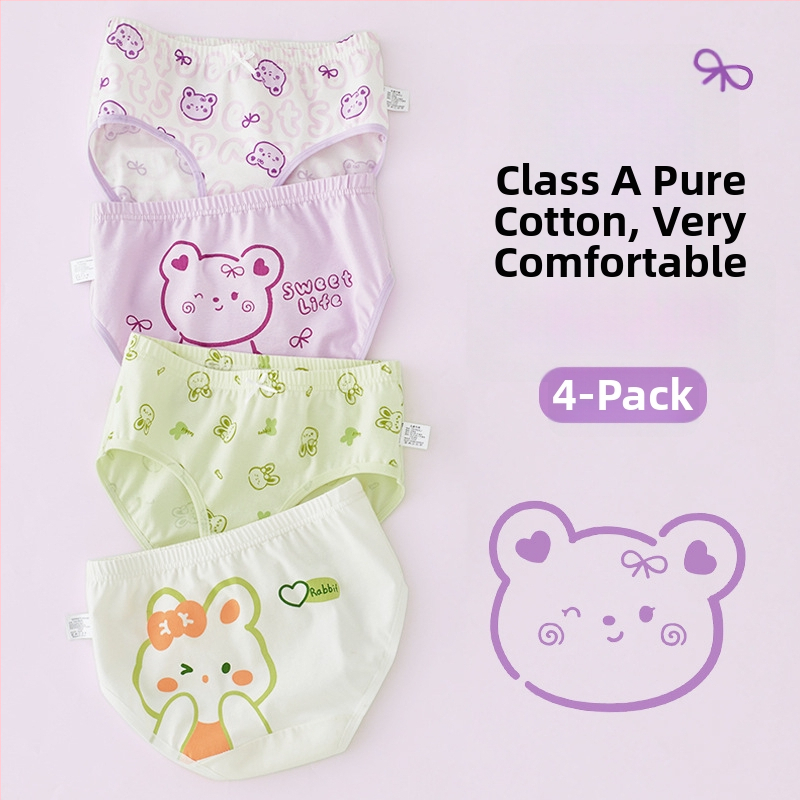 Dječje gaćice od pamuka Class A, za djecu 3–8 godina, srednji pojas, 95% pamuka