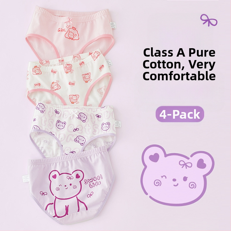 Dječje gaćice od pamuka Class A, za djecu 3–8 godina, srednji pojas, 95% pamuka