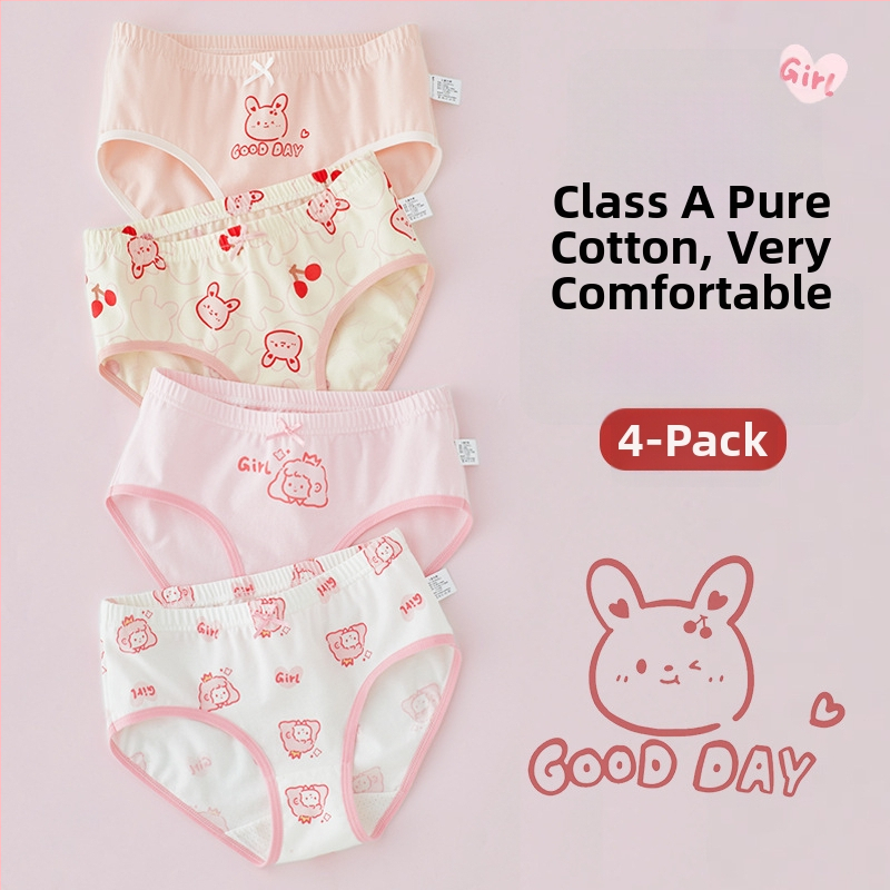 Dječje gaćice od pamuka Class A, za djecu 3–8 godina, srednji pojas, 95% pamuka