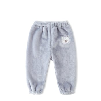 Vaikų flisinės kelnes su koralo velūru audiniu, 100% poliesteris, vidurinis juosmuo, kelnių ilgis, švelnus apdailos