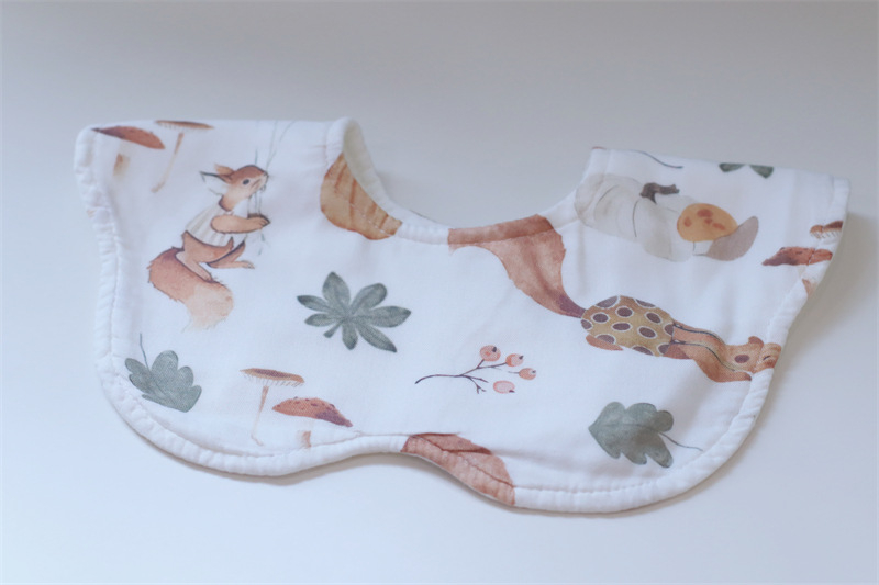 Litemian bambus vlakna bebi salivarna s karikaturalnim dizajnom, upija pot, za djecu 0–3 godine