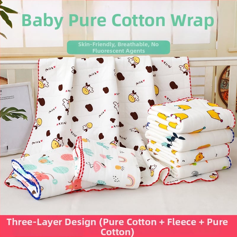 Naujagimio rankšluostis-wrapp iš 100% medvilnės, šiltas ir kvilintas, raštai: gyvūnai, languoti, animaciniai