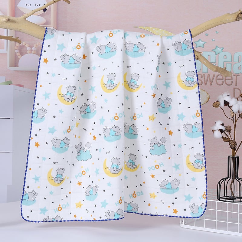 Naujagimio rankšluostis-wrapp iš 100% medvilnės, šiltas ir kvilintas, raštai: gyvūnai, languoti, animaciniai