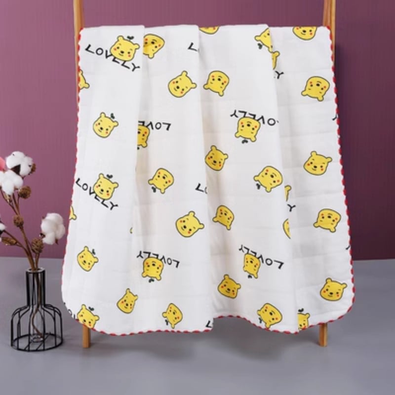 Naujagimio rankšluostis-wrapp iš 100% medvilnės, šiltas ir kvilintas, raštai: gyvūnai, languoti, animaciniai