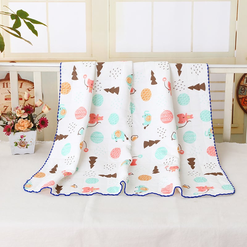 Naujagimio rankšluostis-wrapp iš 100% medvilnės, šiltas ir kvilintas, raštai: gyvūnai, languoti, animaciniai