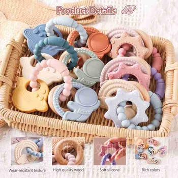 Vaikų silikoninė apyrankė, rankų darbo, 64 g, 2025 m. pavasaris