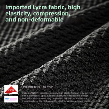 Rexchi terminis greitai džiūstantis apatinių komplektas su Lycra, dryžių raštas, unisex, kompresijos kirpimas, šiltas ir kvėpuojantis žiemai ir rudeniui