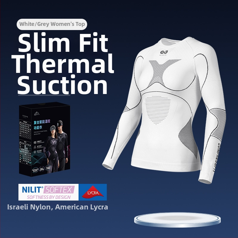 Rexchi terminis greitai džiūstantis apatinių komplektas su Lycra, dryžių raštas, unisex, kompresijos kirpimas, šiltas ir kvėpuojantis žiemai ir rudeniui