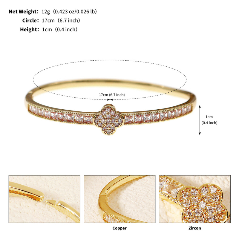 Vario lydinio apyrankė su cirkonio akmenimis, 15 g, originalus dizainas