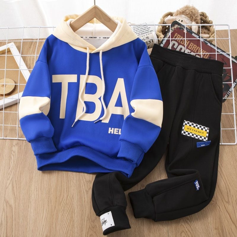 Vaikiškas dviejų dalių kostiumas su ilgomis rankovėmis (megztas audinys, triušio kailis 91–95%, pavasaris 2025)