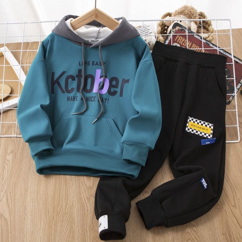 Vaikiškas dviejų dalių kostiumas su ilgomis rankovėmis (megztas audinys, triušio kailis 91–95%, pavasaris 2025)