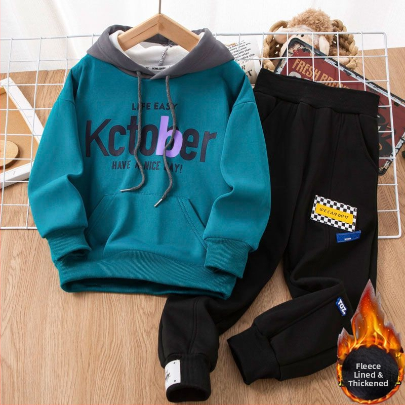 Vaikiškas dviejų dalių kostiumas su ilgomis rankovėmis (megztas audinys, triušio kailis 91–95%, pavasaris 2025)