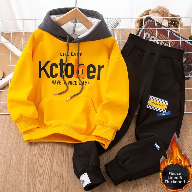 Vaikiškas dviejų dalių kostiumas su ilgomis rankovėmis (megztas audinys, triušio kailis 91–95%, pavasaris 2025)