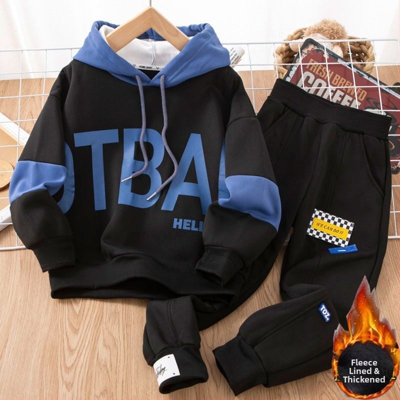 Vaikiškas dviejų dalių kostiumas su ilgomis rankovėmis (megztas audinys, triušio kailis 91–95%, pavasaris 2025)