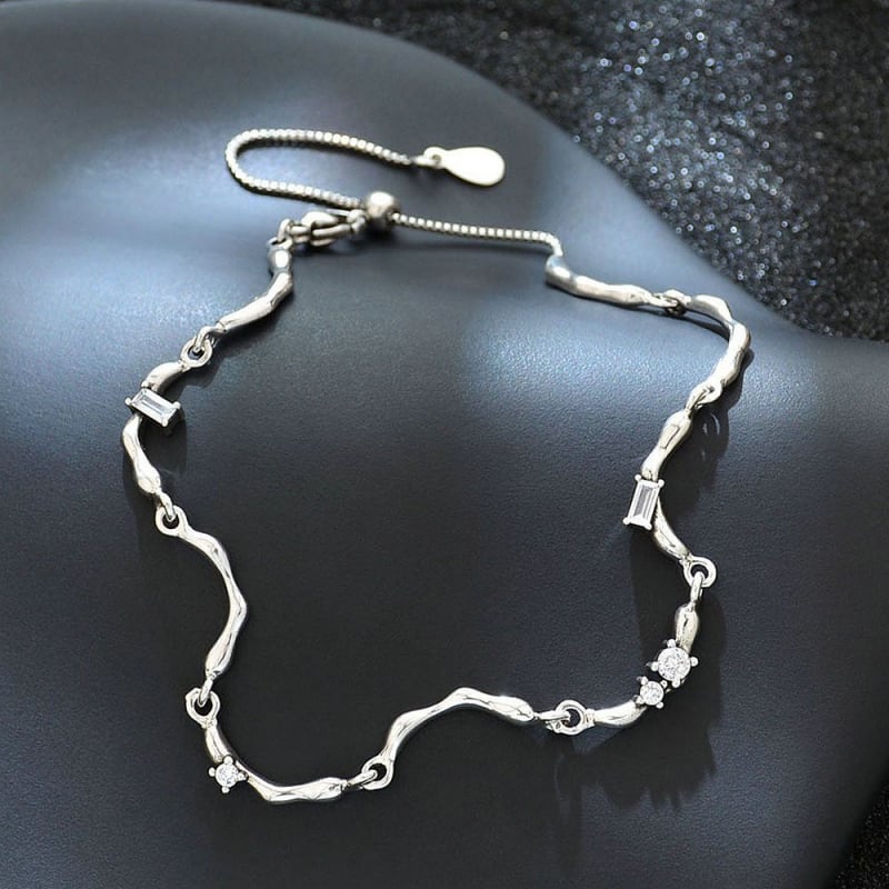 Гривна от медни мъниста с кръгли елементи, геометричен минималистичен дизайн за жени, електроплатиран завършек