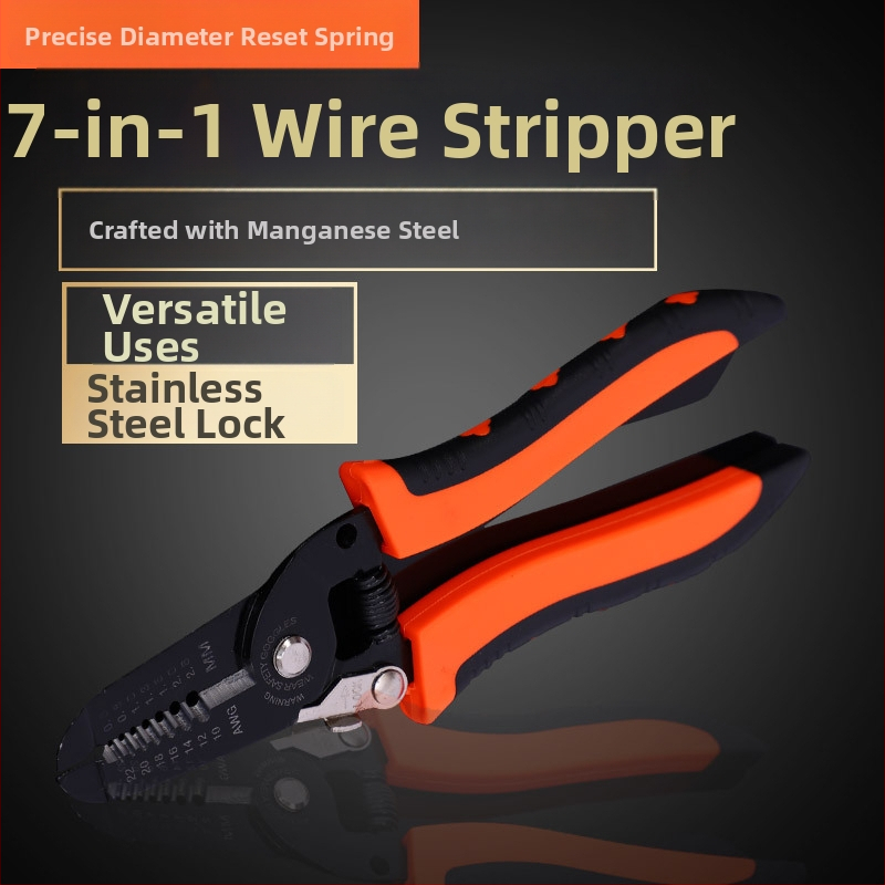 Daugiafunkcinės kabelių krimpavimo replės, manganinis plienas, elektrikams, aukšta kietumas, žnyplių tipas