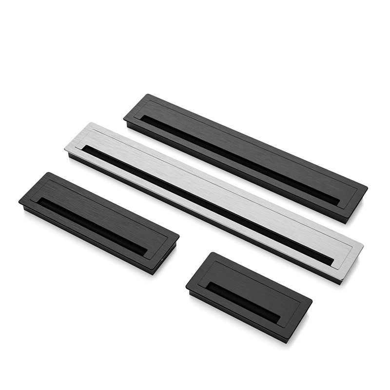 Haidi bos Hdbs kabelių dėžutė su šepetėliu skirta stalo kabelių tvarkymui - aliuminio lydinys, modernus minimalistinis dizainas