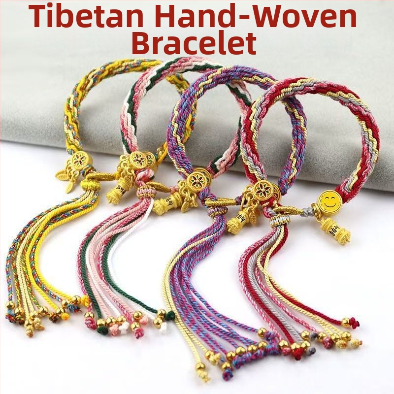 Náramok, ručne tkaný povraz, etnický štýl, unisex (Materiál: povraz; Spracovanie: tkanie; Jar 2025; Značka: Dream cherish)
