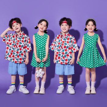 Vaikų hiphopo pasirodymo kostiumas, universalus, 65% medvilnė, vasara 2024, tinka 8+ metų vaikams