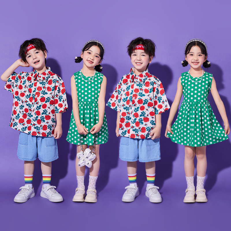 Vaikų hiphopo pasirodymo kostiumas, universalus, 65% medvilnė, vasara 2024, tinka 8+ metų vaikams