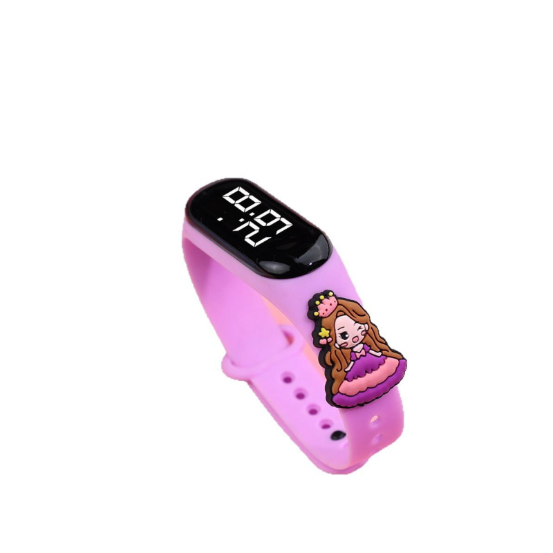 Laste elektrooniline käekell õpilastele, digitaalne näidik, veekindel 15 m, elektrooniline mehhanism, ristkülikukujuline dial 18 mm