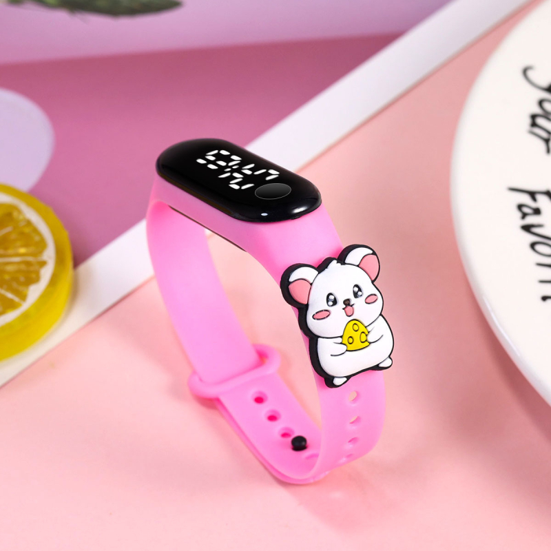 Laste elektrooniline käekell õpilastele, digitaalne näidik, veekindel 15 m, elektrooniline mehhanism, ristkülikukujuline dial 18 mm