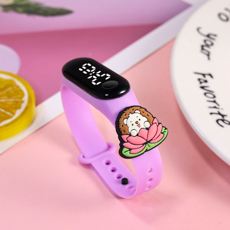 Laste elektrooniline käekell õpilastele, digitaalne näidik, veekindel 15 m, elektrooniline mehhanism, ristkülikukujuline dial 18 mm