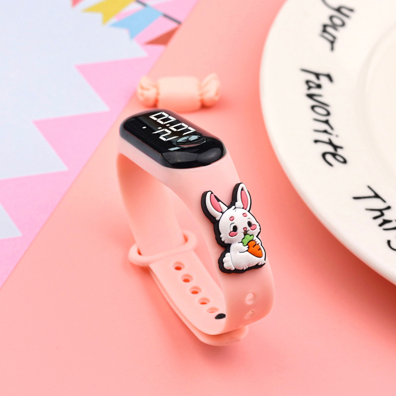 Laste elektrooniline käekell õpilastele, digitaalne näidik, veekindel 15 m, elektrooniline mehhanism, ristkülikukujuline dial 18 mm