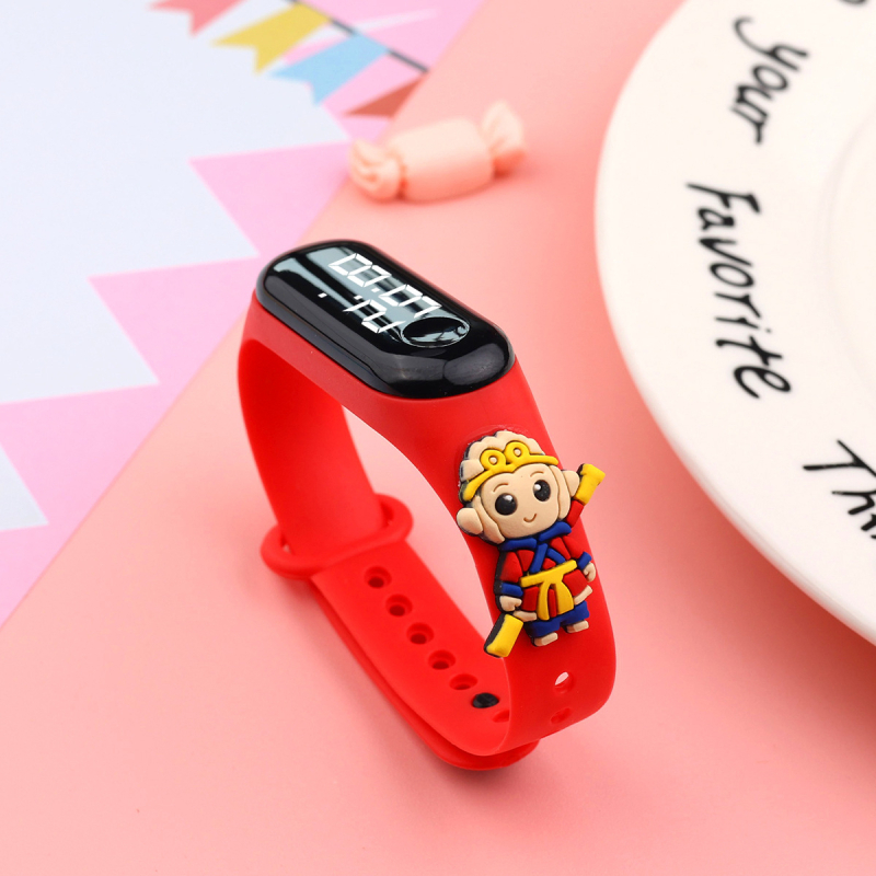 Laste elektrooniline käekell õpilastele, digitaalne näidik, veekindel 15 m, elektrooniline mehhanism, ristkülikukujuline dial 18 mm