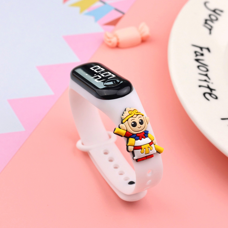 Laste elektrooniline käekell õpilastele, digitaalne näidik, veekindel 15 m, elektrooniline mehhanism, ristkülikukujuline dial 18 mm