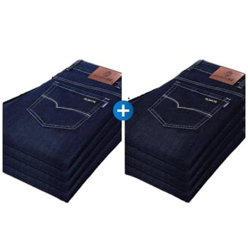 Džinsi - augsts viduklis, šaurs piegriezums, rāvējslēdzējs, kokvilnas elastīgs denims, mikroelastika