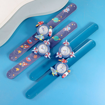 Dječji karikaturalni kvarcni sat sa SL68 mehanizamom, silikonska traka, kružni cifernik, vijčana krunica, vodootporan