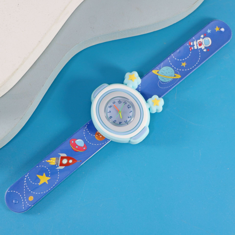 Dječji karikaturalni kvarcni sat sa SL68 mehanizamom, silikonska traka, kružni cifernik, vijčana krunica, vodootporan