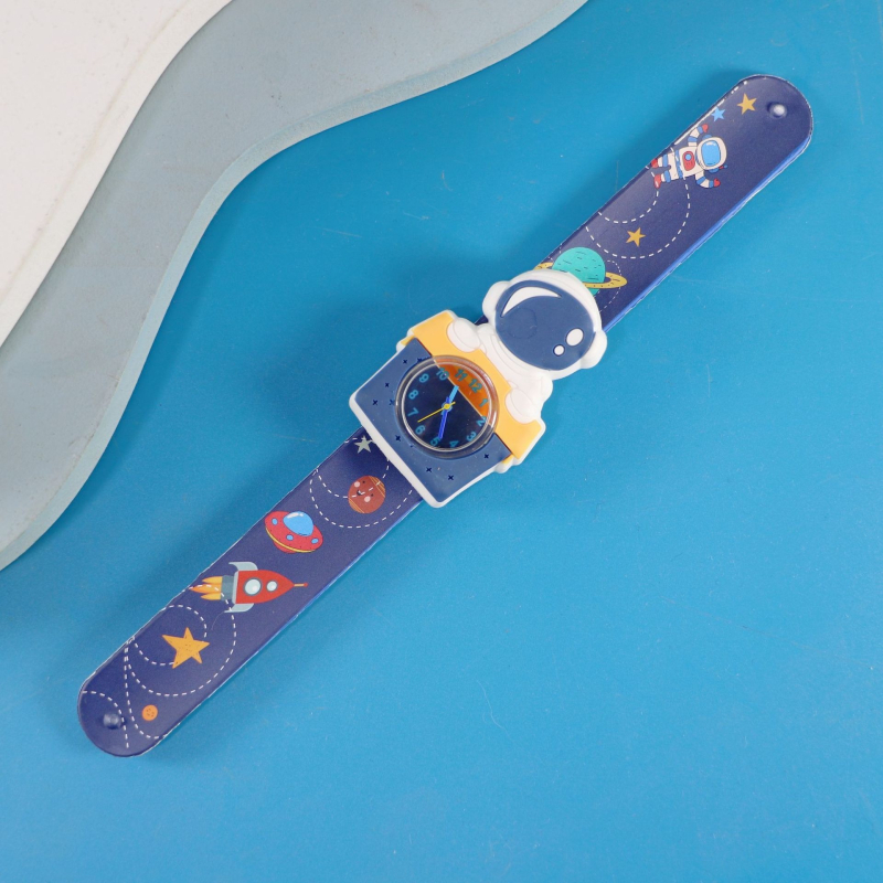 Dječji karikaturalni kvarcni sat sa SL68 mehanizamom, silikonska traka, kružni cifernik, vijčana krunica, vodootporan