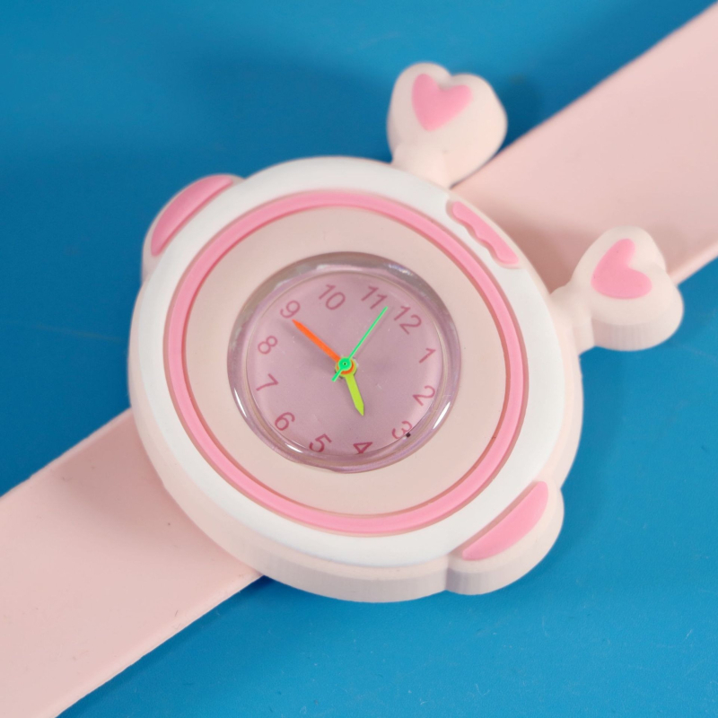 Dječji karikaturalni kvarcni sat sa SL68 mehanizamom, silikonska traka, kružni cifernik, vijčana krunica, vodootporan