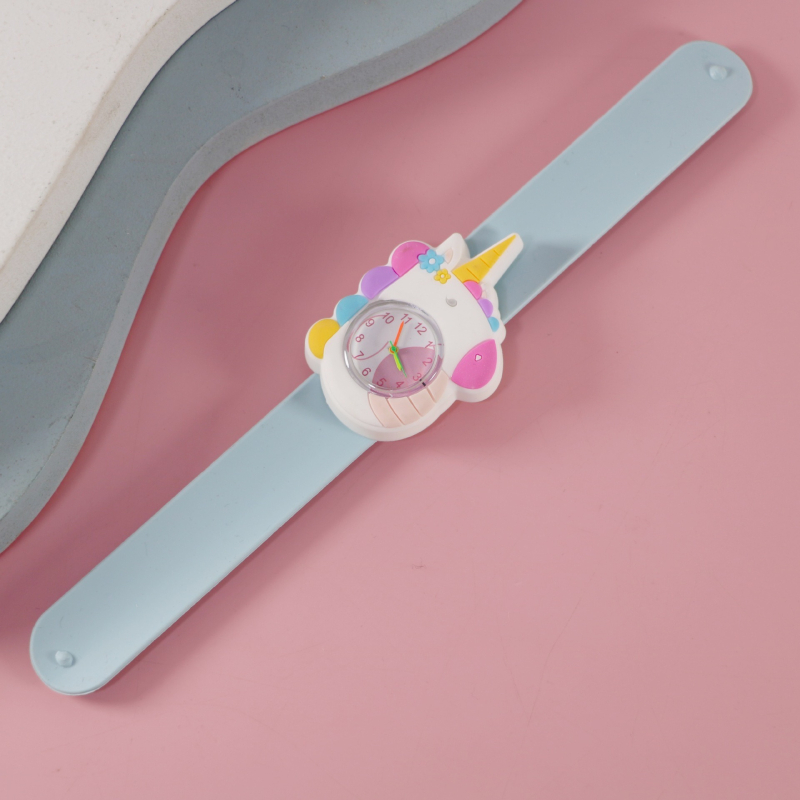 Dječji karikaturalni kvarcni sat sa SL68 mehanizamom, silikonska traka, kružni cifernik, vijčana krunica, vodootporan