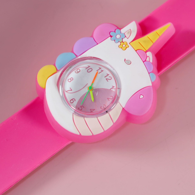 Dječji karikaturalni kvarcni sat sa SL68 mehanizamom, silikonska traka, kružni cifernik, vijčana krunica, vodootporan