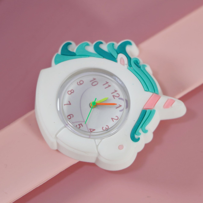 Dječji karikaturalni kvarcni sat sa SL68 mehanizamom, silikonska traka, kružni cifernik, vijčana krunica, vodootporan