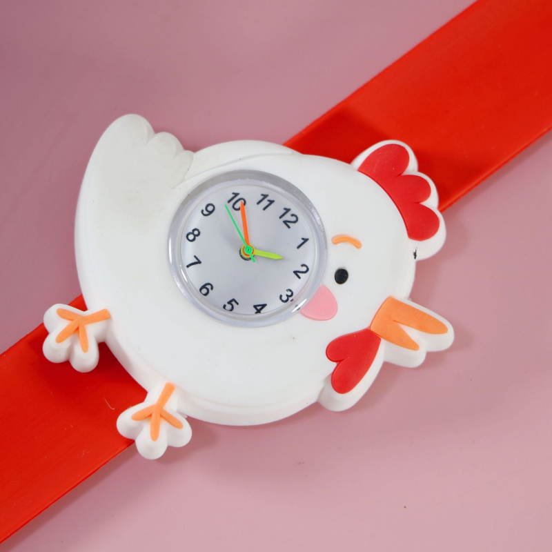 Dječji karikaturalni kvarcni sat sa SL68 mehanizamom, silikonska traka, kružni cifernik, vijčana krunica, vodootporan