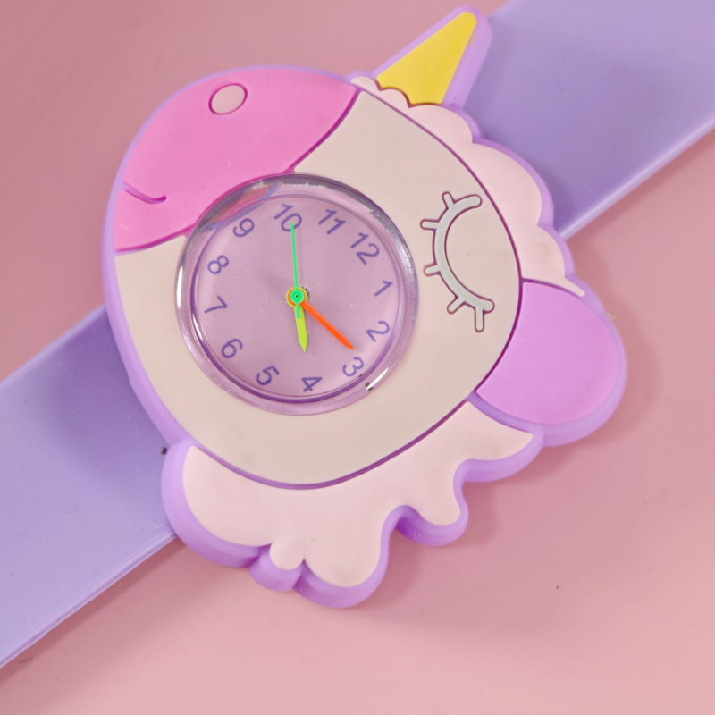Dječji karikaturalni kvarcni sat sa SL68 mehanizamom, silikonska traka, kružni cifernik, vijčana krunica, vodootporan
