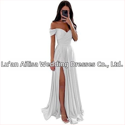 Вечерна рокля с една рамо, без ръкави, дълга, с висока талия, тънък силует, полиестерова материя