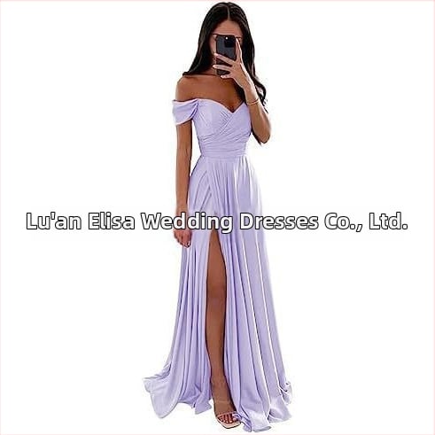 Вечерна рокля с една рамо, без ръкави, дълга, с висока талия, тънък силует, полиестерова материя