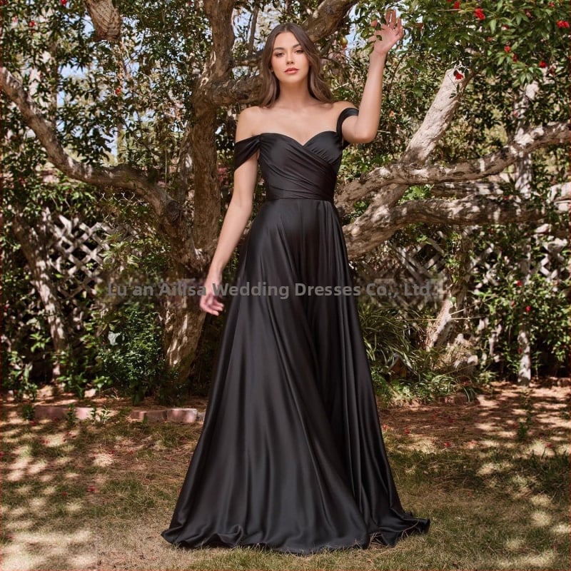 Вечерна рокля с една рамо, без ръкави, дълга, с висока талия, тънък силует, полиестерова материя