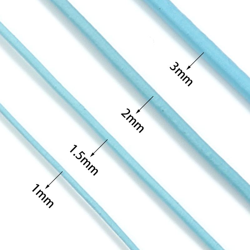 Prirodna koža – okrugli konac za DIY nakit, pleteni kožni konac za narukvice i lančiće