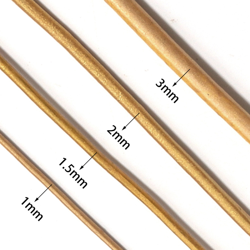 Prirodna koža – okrugli konac za DIY nakit, pleteni kožni konac za narukvice i lančiće