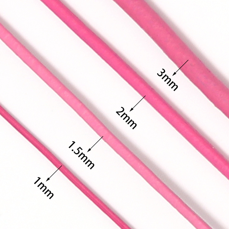 Prirodna koža – okrugli konac za DIY nakit, pleteni kožni konac za narukvice i lančiće