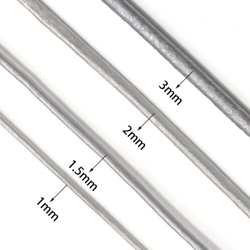 Prirodna koža – okrugli konac za DIY nakit, pleteni kožni konac za narukvice i lančiće