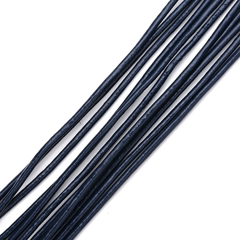 Prirodna koža – okrugli konac za DIY nakit, pleteni kožni konac za narukvice i lančiće