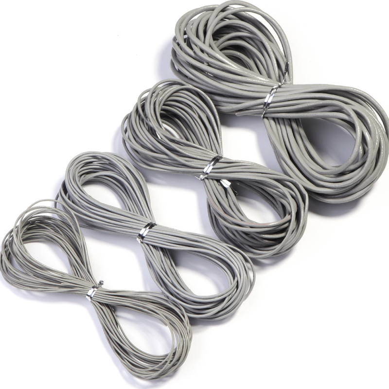 Prirodna koža – okrugli konac za DIY nakit, pleteni kožni konac za narukvice i lančiće